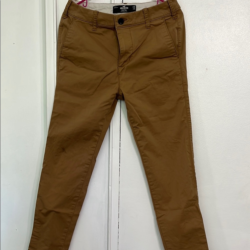 Hollister Tan Chinos Classic Cotton Twill
